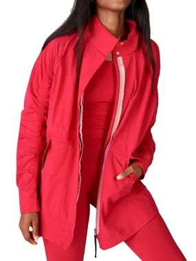 Fabletics Giana II Jacket Coat Windbreaker Oversized Water Resistant Ltd Edition